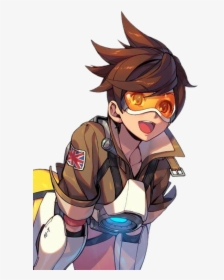 Overwatch Tracer Thicc , Transparent Cartoons - Overwatch Tracer Thicc, HD Png Download, Free Download