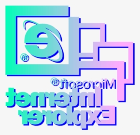 Text Font Technology Product - Vaporwave Internet Explorer, HD Png Download, Free Download