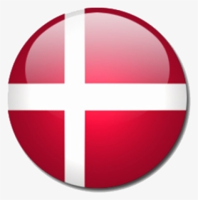 Round Denmark Flag Png Image Background - Denmark Circle Flag Png, Transparent Png, Free Download
