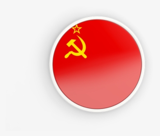 Round Icon With White Frame - Flag Of The Soviet Union, HD Png Download, Free Download