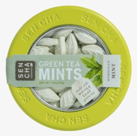 Variety, Green Tea Mints, Canister Display Box Of - Sencha Naturals Yuzu Ginger Green Tea Mints, HD Png Download, Free Download