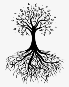 Transparent Tree Of Life With Roots - Family Root Tree Clipart, HD Png Download, Free Download