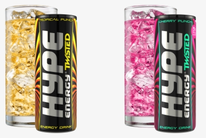 Hype Energy Twisted Tropical Punch And Cherry Punch - Hype Energy Drink Mfp, HD Png Download, Free Download