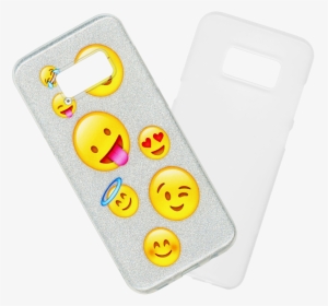 Samsung Galaxy S8 Plus Mm Emoji Glitter Hybrid - Smiley, HD Png Download, Free Download