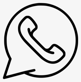 Icon White Black Whatsapp Png Download Icon Whatsapp Bw Png Transparent Png Kindpng