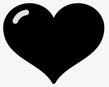 Transparent Glitter Emoji Png - Heart Black Image Hd, Png Download, Free Download
