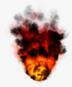 Fire Clipart Smoke - Transparent Background Smoke Fire Png, Png Download, Free Download