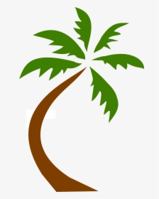 Tree Vector Image 9, Buy Clip Art - Palm Tree Silhouette Blue, HD Png Download, Free Download