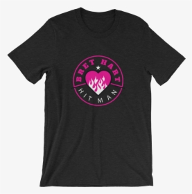 Bret Hart "flaming Heart - Jordan Myles New T Shirt, HD Png Download, Free Download