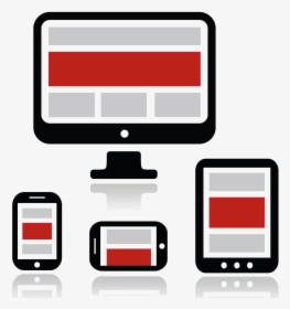 Diagramatic Representation Of Responsive Site On Different - Pc Smartphone Icon, HD Png Download, Free Download