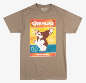 The Gremlins 3 Rules T-shirt Mens Retro Movie Licensed - Gremlins 2, HD Png Download, Free Download