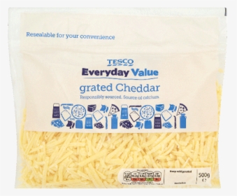 Grated Cheddar Cheese Tesco, HD Png Download, Free Download