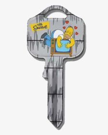 Silca Ulo50l 5 Pin Novelty Homer Tv Simpsons Cylinder - Cartoon, HD Png Download, Free Download