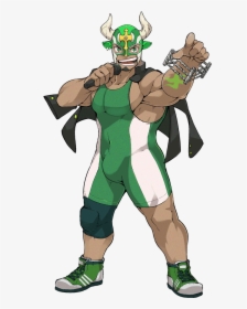 Mysterious Wrestler From A Sporty Highschool - Tokyo High School Summoners, HD Png Download, Free Download