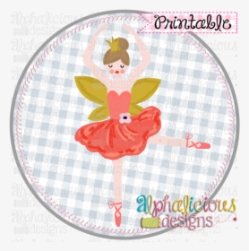 Nutcracker Sugar Plum Fairy In Circle-printable - Cartoon, HD Png Download, Free Download