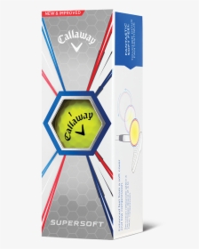 Supersoft Yellow Logo Golf Balls - Callaway Supersoft 2019, HD Png Download, Free Download