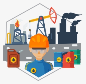Construction Clipart Barrel - Oil And Gas Cartoon, HD Png Download, Free Download