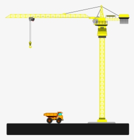 Construction Clipart Crane - Dump Truck Clip Art, HD Png Download, Free Download