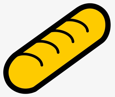 Icon, Food, French, Bread, Drawing, Cartoon, Roll - Baguette Clip Art, HD Png Download, Free Download