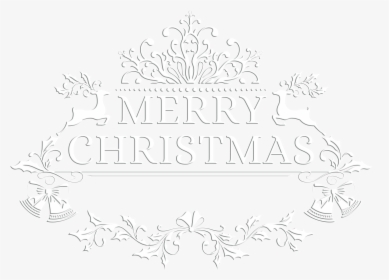 Merry Christmas White Transparent Png Clip Art Image - Christmas Day, Png Download, Free Download