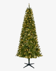 Christmas Pine Tree Background Png - Pre-lit Tree, Transparent Png, Free Download
