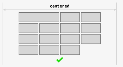 Centered Grid Of Elements - Centered Block Grid, HD Png Download, Free Download