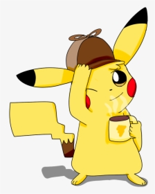 Detective Pikachu - Cute Cartoon Detective Pikachu Drawings, HD Png Download, Free Download
