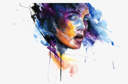 Paintings On Women Empowerment , Png Download - Sheets Of Colored Glass Agnes Cecile, Transparent Png, Free Download