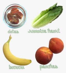 Peach Green Smoothie Ingredients - Saba Banana, HD Png Download, Free Download