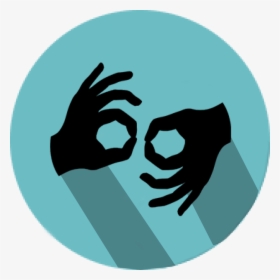 Transparent Language Icon Png - Sign Language Okay Symbol, Png Download, Free Download