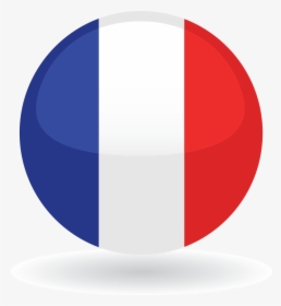 About The French Language - France Round Flag, HD Png Download, Free Download