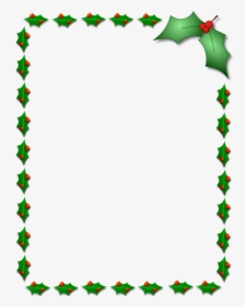 Holly Border Png - Christmas Clip Art Borders, Transparent Png, Free Download