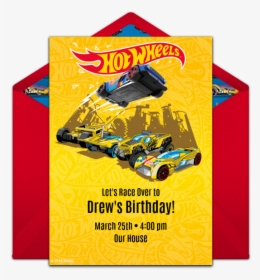 Hot Wheels Theme Birthday Wishes, HD Png Download, Free Download