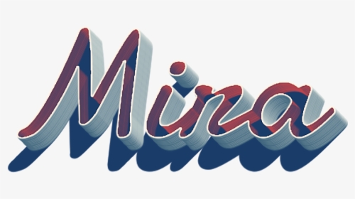 Mira 3d Letter Png Name - Graphic Design, Transparent Png, Free Download