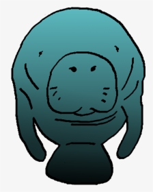 Manatee Clipart On Behance - Transparent Background Manatee Clip Art, HD Png Download, Free Download