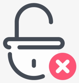 Delete Lock Icon - Sign, HD Png Download, Free Download