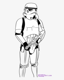 Stormtrooper Clipart Clip Art Free On Transparent Png - Star Wars Stormtrooper Drawing, Png Download, Free Download