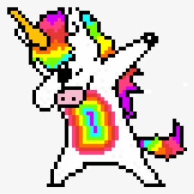 Pixel Art Unicorn Dabbing, HD Png Download, Free Download
