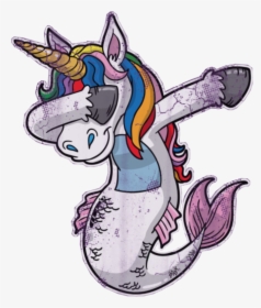 Mermaid Unicorn Dabbing Mericorn Mermacorn Scmermaids, HD Png Download, Free Download