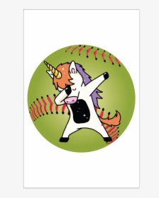 Unicorn Dab Softball Dabbing - Cartoon, HD Png Download, Free Download