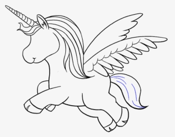 How To Draw A Unicorn In A Few Easy Steps Easy Drawing - Step By Step Draw Unicorn, HD Png Download, Free Download