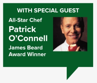 Special Guest All-star Chef Patrick O"connell, James - Patrick O Connell, HD Png Download, Free Download