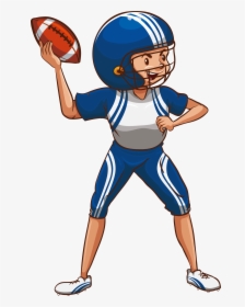 Transparent Football Clip Art - Female Football Player Clipart, HD Png Download, Free Download