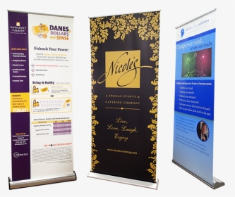 Retractable Banner Stands From Accuprint Albany, Ny - Standing Vinyl Banner, HD Png Download, Free Download