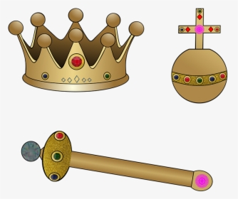 Monarchy, Crown, Crown Jewels, Treasure, Gold, King - Király Smiley, HD Png Download, Free Download