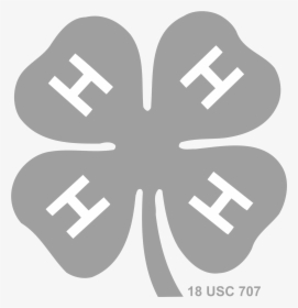 4h Logo Black And White - 4 H Clover, HD Png Download, Free Download