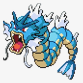 #pokemon #blue #sprite #gyarados #dragon #freetoedit - Gyarados Male Vs Female, HD Png Download, Free Download