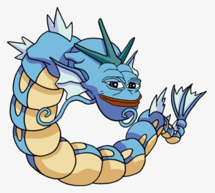 Gyarados Pepe , Png Download - Blue Dragon Like Pokemon, Transparent Png, Free Download