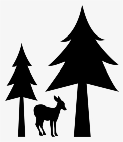 Christmas Graphics Clip Art Vector Graphics Portable - Deer Tree Icon, HD Png Download, Free Download