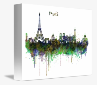 Watercolor Paris Skyline, HD Png Download, Free Download